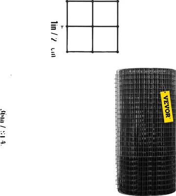 Obrázok produktu pre Plot zo zváraného drôtu, štvorcové oká 1 "x1", odolná oceľ 16, 36 palcov x 50 stôp
