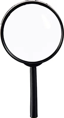 Produktbild von Lupe 3-Fach Vergrößerung Ø9cm Echtglas Handlupe Leselupe Lesehilfe Glas (Durchmesser 9 cm)