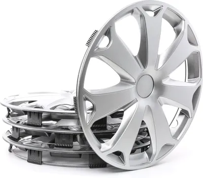Produktbild von 4x 15" Zoll Radkappen Silber Radzierblenden Radblenden 15 MEGA ARGO