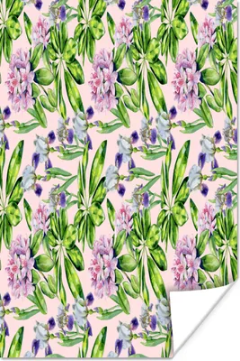 Produktbild von MuchoWow® Poster Blumen - Hortensie - Farben 40x60 cm - Plakate für die Wand - Poster Babyzimmer