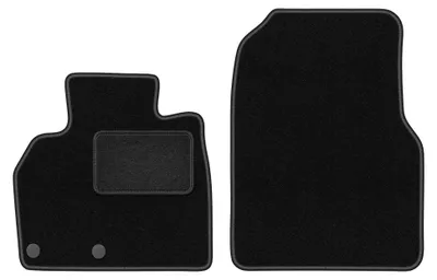 Produktbild von Velours-Fußmatten Vorne für Renault Espace IV 2002-2012 (7-Sitzer) – 2-tlg, Schwarz, passgenau – Wielganizator LUX