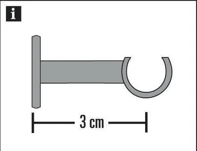 Produktbild von Gardinia Träger für Caféhausstange New York,  Ø 12 mm, edelstahl
