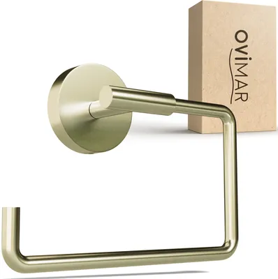 Produktbild von Edelstahl-Toilettenpapierhalter mit Soft-Close, goldfarben