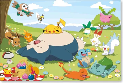 Produktbild von Pokémon Poster Picknick Picnic Day 91,5 x 61 cm