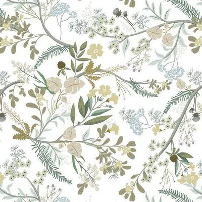 Produktbild von Famanu Selbstklebende Blumen Tapete - 40 x 600 cm, Wasserfeste Möbelfolie für Wände und Schränke