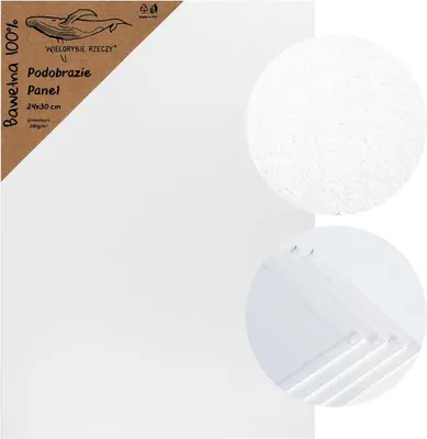 Produktbild von Leinwand auf Malplatte 24x30 cm – stabile Malplatte mit Baumwoll-Leinwand 280 g/m² – 3-fach mit Gesso grundiert – hochwertige Künstlerleinwand