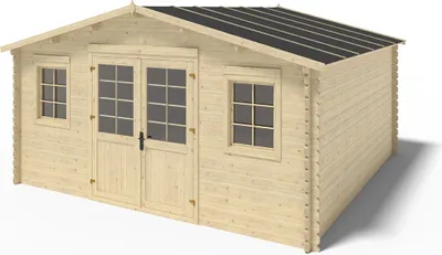 Produktbild von Gartenhaus, Gerätehaus 25m2 - 5x5m - 40mm