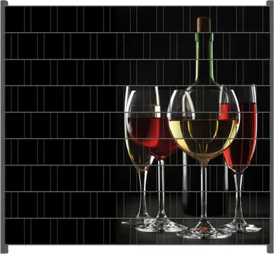 Produktbild von Wallario Zaunsichtschutz mit Motiv Weinverkostung am Abend für Ein- und Doppelstabmatten Zäune in der Größe 200 x 180 cm