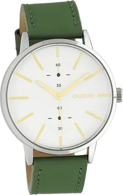 Produktbild von Oozoo Leder Damen Uhr Analog Quarzuhr Armband grün Timepieces D2UOC10586