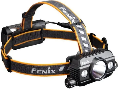 A Fenix HP30R V2.0 headlamp is shown against a white background.