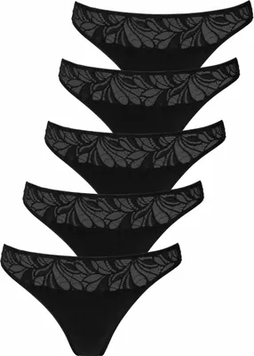 Produktbild von VIVANCE String 5 er-Pack schwarz Größe 32/34