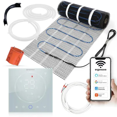 Obrázok produktu pre Podlahová rohož Ergowave 160 W/m² + ovládač CLEAR WiFi, vyhrievaná rohož