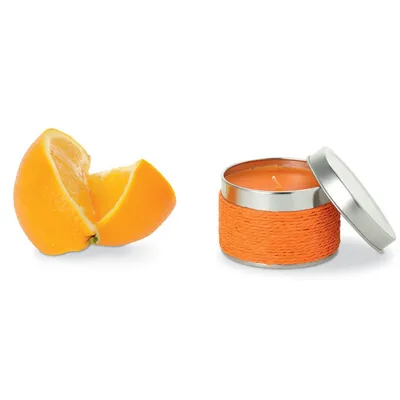 Produktbild von Duftkerze im Gefäß mit Deckel H 8 cm, D 8 cm Duft Orange