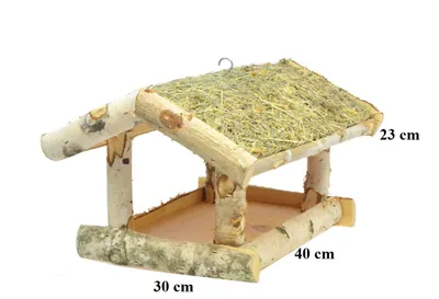 Obrázok produktu pre Kŕmidlo pre vtáky z brezového dreva 23 cm