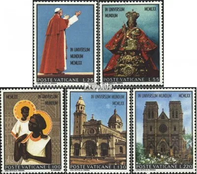 Produktbild von Briefmarken Vatikanstadt 1970 Mi 572-576 (kompl.Ausg.) postfrisch Sondermarken