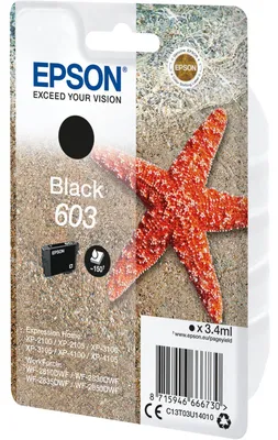 Immagine prodotto di Epson 603 - 3,4 ml - nero - originale - blister - cartuccia d'inchiostro