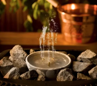 Produktbild von Hukka - Saunamaestro Sauna Springbrunnen aus Speckstein