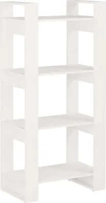 Zdjęcie produktu dla Regał na książki/przegroda, biały, 60x35x125 cm, sosnowy