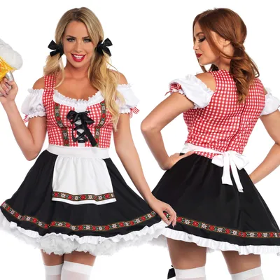 Produktbild von Dirndl Biermeisje Rot-Weiß L
