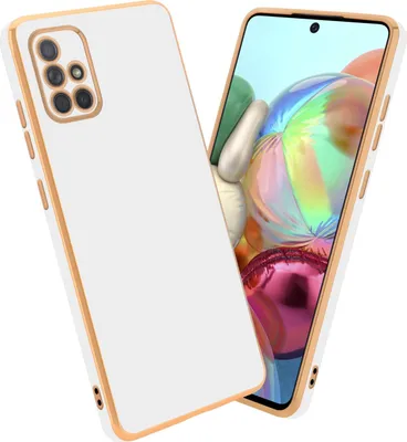 Produktbild von Cadorabo Schutzhülle für Samsung Galaxy A71 4G Hülle in Weiß Handyhülle TPU Silikon Kameraschutz Etui Case