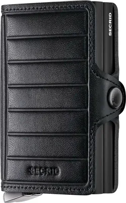 Produktbild von Secrid Premium Kollektion Twinwallet Emboss Lines 10 cm - Black+