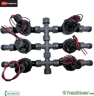 Produktbild von 6-Stationen-Verteiler mit Toro EZP 9V Magnetventil