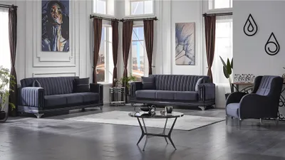 Produktbild von Sofagarnitur 3+3+1 Couch Set Polster Möbel Sitzgruppe Wohnzimmer Textil