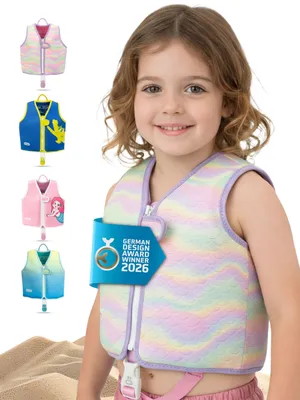 Productafbeelding van Kinderswimvest, met drukverdeling, maat 2-6 jaar, geschikt voor zwemlessen