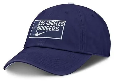 Immagine prodotto di Cappellino Nike Primetime Club in cotone organico non strutturato dei LA Dodgers, blu reale - taglie L–XL