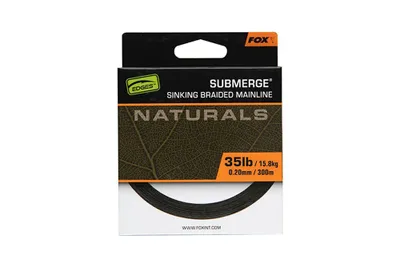 Image de Fox Naturals Submerge Sinking Braide Mainline 35lb 0,20mm 15,8kg 300m
