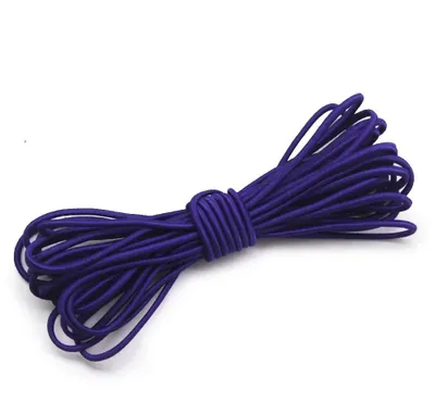 Produktbild von Elastische Kordel - Gummikordel rund 2,5 mm - Shock Cord 5,5 m - Für Nähen Basteln DIY - Lila Purple500