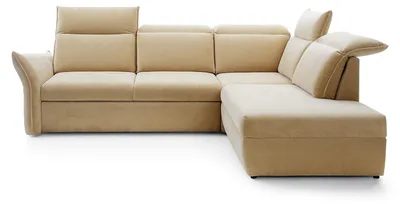 Immagine prodotto di Divano ad angolo a L beige Divano ad angolo con funzione di letto Suite zona giorno