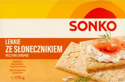Zdjęcie produktu dla Sonko Pieczywo Chrupkie Lekkie Ze Słonecznikiem 170 G