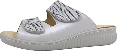 Image de Belvida - Sandales plates pour femmes, couleur blanche, style décontracté