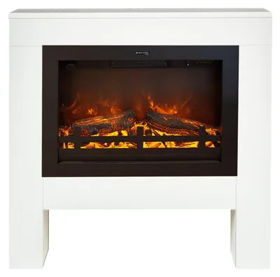 Immagine prodotto di Caminetto elettrico Xaralyn - Bolea EW - legno bianco - 1500 Watt di riscaldamento - con telecomando - caminetto da incasso incluso