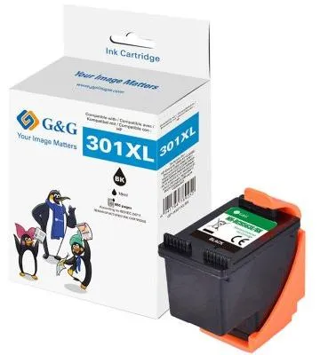Image de G&G 18833 G&G XL-Druckerpatrone kompatibel mit HP 301XL/ CC563EE