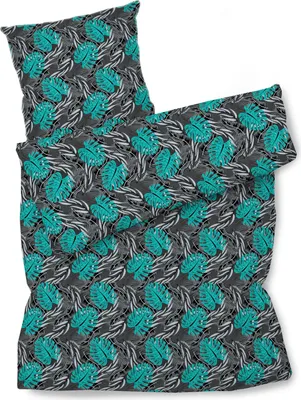Produktbild von Amilian Bettwäsche; Bettgarnitur; 2-tlg. 100% Baumwolle; für Bettbezug: 140x200 und 1 x Kopfkissenbezug: 80x80 cm; mit Hotelverschluss