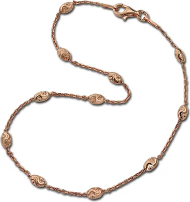 Productafbeelding van SilberDream enkelband, 25 cm, dames, zilver 925, sieraden, Typhoon roze, SDF3015E