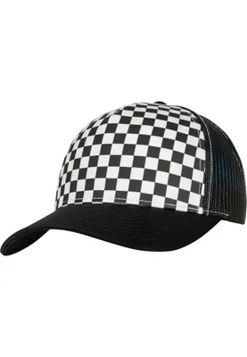 Produktbild von Checkerboard Retro Trucker Cap,black/white