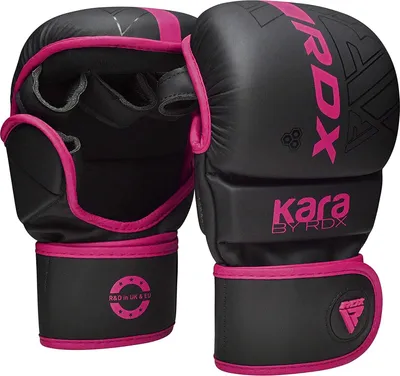 Produktbild von RDX MMA Boxhandschuhe Grappling-Training Kickboxen Kampf Muay Thai, Leder Sparring Mitts, Matt