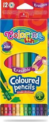 Produktbild von Buntstifte mit Radiergummi 12 Farben