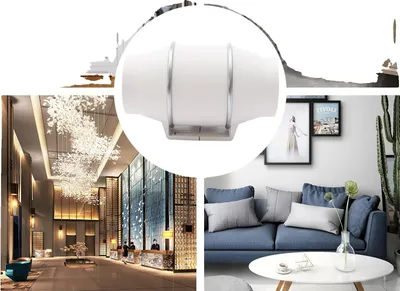 Image de Ventilateur d'extraction, 10 pales, débit d'air de 330 m³/h, double vitesse, installation facile, dimensions 350 mm