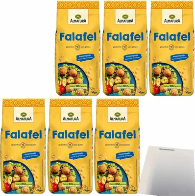 Produktbild von Alnatura  Falafel 6er Pack (6x170g Beutel) + usy Block