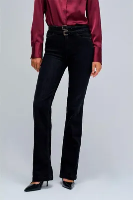 Produktbild von Salsa Jeans Destiny Double Belt Push Up Bootcut Fit Jeans 30 / 32 Damen 30