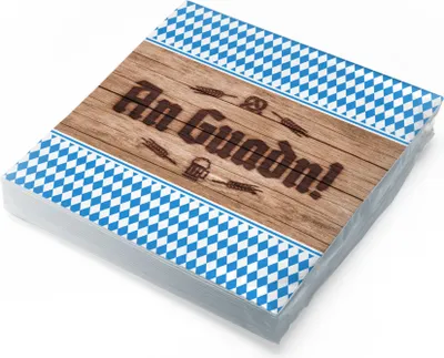 Produktbild von itenga 20x Serviette Bayrisch Schee dass'd do bist / An Guadn