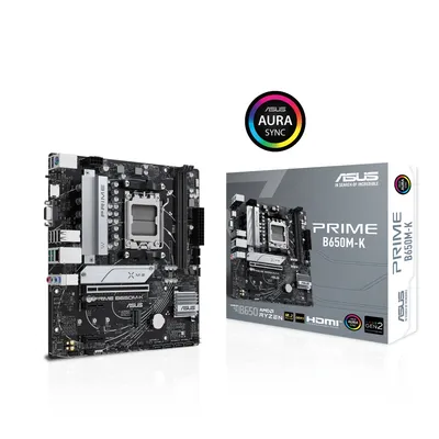 Produktbild von Asus 90Mb1F60-M0Eay0 Prime B650M-K//Am5,B650,Usb 3.2 Gen 2,Aura,Mb