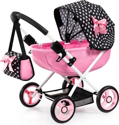 Produktbild von Bayer Design 12760AA Puppenwagen Cosy, zusammenklappbar, inklusive Tasche und Bettdecke, Kissen, modern