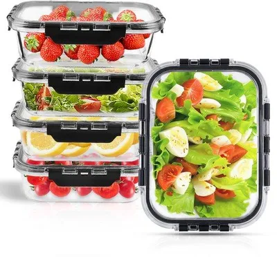 Produktbild von Glasbehälter-Set 5-teilig 1040ml mit Deckel