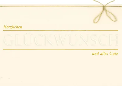Produktbild von Allgemeine Wünsche - Glückwunschkarte im Format 11,5 x 17 cm mit