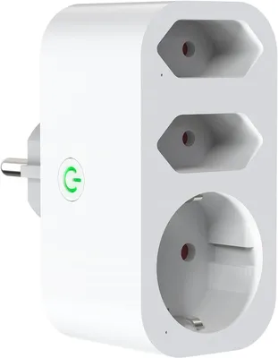 Produktbild von Intelligenter WLAN-Steckdosenadapter mit USB-Anschluss – 16 A – 3680 W – Mehrfachsteckdose